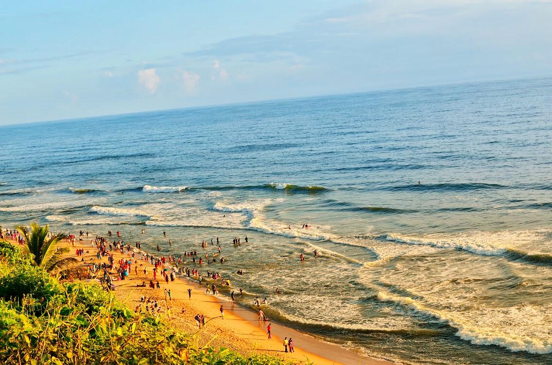 Golden cliffs overlooking Arabian Sea